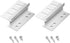 Newpowa Solar Panel Mounting Z Bracket with Nuts and Bolts Supporting for RV, Boat, Wall, Off Grid Roof Installation A Sets of 4 Units Sliver Alum...