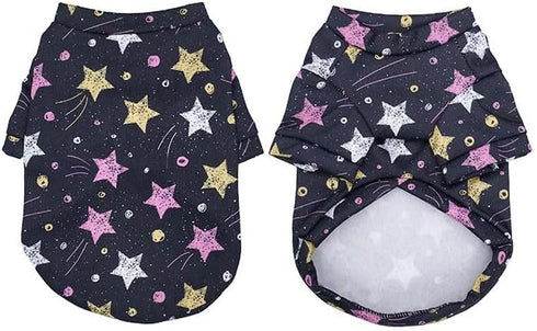 Small Dog Clothes for Boys Boys Girls Dog Shirts Galaxy Cat Sweater Pet Outfit Puppy Clothing (X-Large)...