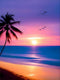 QUITEDEW Beach Diamond Painting, Landscape Diamond Art Kits for Adults, Diamond Painting Sunset Kits for Home Wall Decor 12x16 Inch...