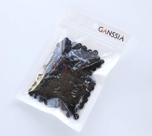 11/32 Inch (9mm) Very Small Button Tiny Size Sewing Flatback Resin Buttons Color Black Pack of 500 Pcs...