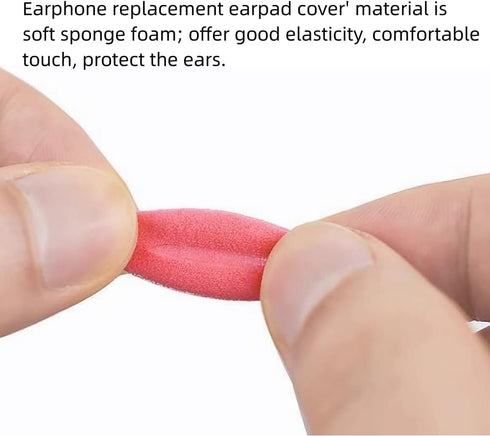 Replacement Earbud Tips Pads Soft Sponge Ear Tips Buds for Earphone Headsets Accessories Compatible with 13-18mm Headphones Foam Cushions Eartips ...