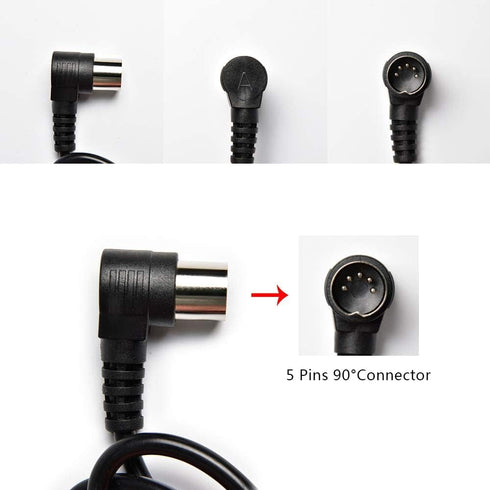 Lift Chair Remote Replacement, 5 Pin 2 Button 90 Degree Power Recliner Remote Replacement Parts for Okin Limoss Lazboy Pride Catnapper Golden...