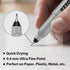 Ultra Fine Permanent Marker, 36 Pack Ultra Fine Point Black Permanent Marker set, Works on Plastic, Wood, Stone, Metal and Glass for Doodling, Mar...