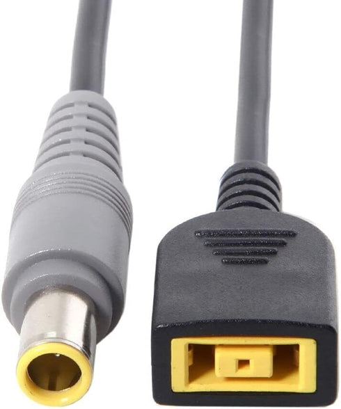JMT DC 7.9 x 5.5mm Round Jack to Square USB Plug Converter Laptop Power Adapter Connector Cable Compatible for Lenovo ThinkPad IBM Charger (15cm,7...