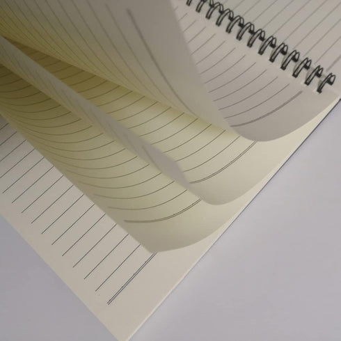 Spiral Notebook/Spiral Journal Lined, B5 Hard Kraft Cover Wire Bound Notebook Ruled, 70 Sheets (140 Pages), 10.5" x 7.3", 3 Notebooks Per Pack, Da...