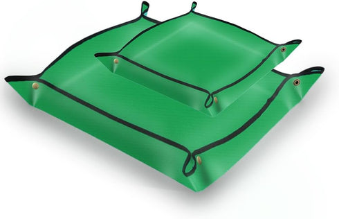 Plant Repotting Mat for Plants, Foldable Indoor Succulent Potting Tray, Portable Gardening Transplanting Mats - Size Included 26.8" x 26.8" and 39...