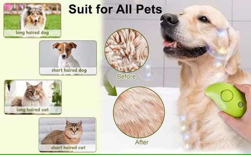 2024 Multifunctional Cat Dog Hair Brush for Removing Tangled and Loose Hair, Steamy Cat Brush, 3 In1 Cat Steamy Brush for Massage, Cat Grooming Br...