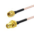 BINGFU SMA Female Bulkhead Mount to SMA Male RG316 Antenna Extension Cable 12 inch 30cm 2-Pack Compatible with 4G LTE Router Cellular SDR USB Dong...