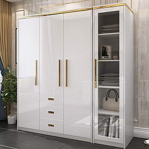 Glossy White Contact Paper for Countertops Removable Contact Paper White Peel and Stick Wallpaper Waterproof Easy to Clean Vinyl Roll Decorative K...