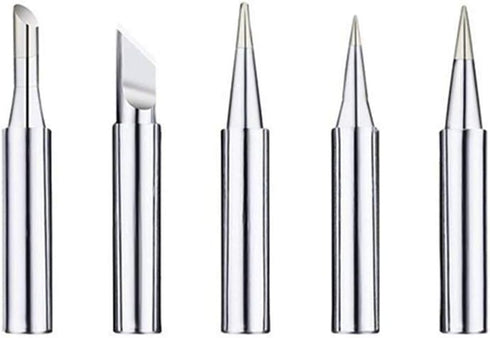 900M-T Soldering Iron Tips 60 Watt Replacement Electronic Soldering Accessories for Electrical Soldering Station 936 Tools (B/2.4D/I/K/3C 5Pcs)...