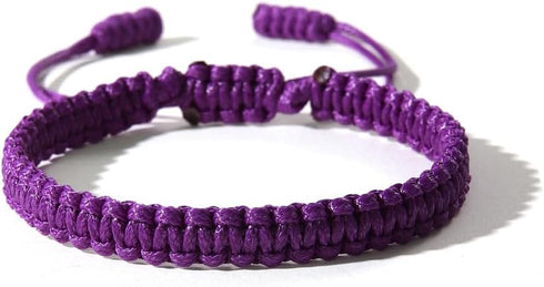Simple Handmade Knitted String Bracelets Adjustable Braided Rope Bracelets Anklet Kabbalah Protection Waterproof Summer Beach All-matching Surfer ...