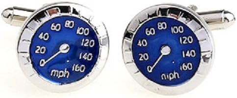 Speedometer Race Car Auto Racing Pair Cufflinks in a Presentation Gift Box & Polishing Cloth...