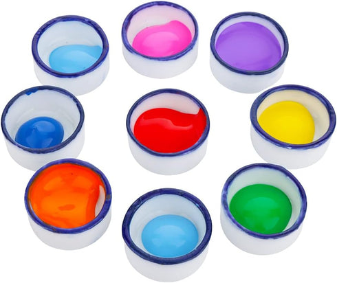 9 Pcs Small Ceramic Paint Palette Bowl Glazed Watercolor Painting Dish for Oil Acrylic Watercolor Gouache...
