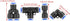 Pneumatic Quick Fittings, 6mm 0-0.9MPa 360 Degree Rotation Air Hose Push Connector Pneumatic Quick Connector for Pneumatic Tools for Air Piping fo...