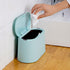 Mini Trash Can with Lid - Removable Small Garbage Can, Tiny Plastic Trash Bin, Pop Up Countertop Wastebasket, Counter Garbage Lint Bin for Bathroo...
