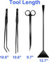4Pcs Aquascaping Tools Kit, Long Stainless Steel Aquarium Plant Tools with Black Anti-rust Coating, Aquarium Tweezers, Scissors, and Scrapers for ...