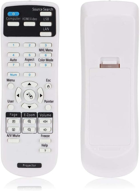 V BESTLIFE Projector Remote Control Replacement for EPSON EX3220, EX5220, EX5230, EX6220, EX7220, 725HD, 730HD Projector...