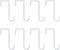 8 Pack White Vinyl Fence Hooks, 2 x 6 inch Pergola Patio Hooks Hangers for Hanging Plants, Planters, Bird Feeders, Lights, Lanterns, Tools...
