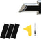 11.8" x 4" Bowtie Emblem Wrap Kit for Chevy Logo Overlay Vinyl Wrap with Spatula and Cutter 3 Pcs Matte Black...