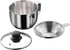 Stainless Steel Fat Separator 4 Cup/1000ML Gravy Grease Separator with Strainer and Glass Lid, Soup Oil Separator Cup for Cooking, Oil Soup Separa...
