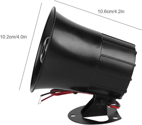 110dB DC 12V Wired Horn Alarm Siren Speaker Portable 15W / 20W Wired Antitheft Loudspeaker Alarm Siren Speaker for Home Security System...