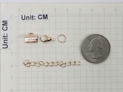 ALLinONE Rose Gold Jewelry Making Supplies Kit Jewelry Findings Necklace Repair Kit for DIY Craft Jewelry Making...