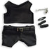 niannyyhouse 20cm Plush Doll Clothes Black Vest Pants Belt Accessories...