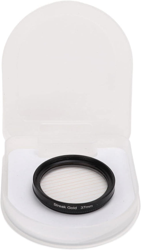 Camera Lens Filter Gold Streak Anamorphic Effect Photography Filter Accessories(37mm)...