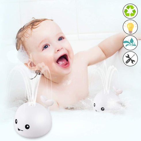 ZHENDUO Baby Bath Toys, Rechargeable Bath Toys, Whale Spray Water Bath Toy, Sprinkler Bathtub Shower Toys for Toddlers Kids Boys Girls, Pool Toy f...