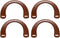 Model Worker 4PCS MDF U-Shaped Handles Replacement for Handmade Bag Handbags Purse Handles (Brown)...