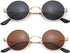 Pro Acme Small Round Polarized Sunglasses for Men Women Circle Retro Shades Metal Hippie Sunglasses UV400...