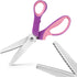 Pinking Shears for Fabric Cutting, Zig Zag Scissors, Scrapbook Scissors Decorative Edge for Adults, Great for Many Kinds of Sewing Fabrics Leather...