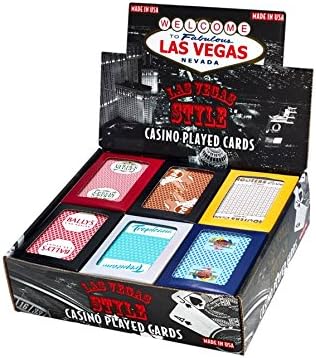 Las Vegas Style Casino Played Cards - Assorted Colors and Styles (1 Pack)...