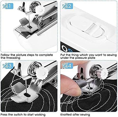 Estink Handheld Sewing Machine Mini Portable Quick Repairing Cordless Sewing Machine for DIY Multifunctional Single Stitch Sewing Machine......