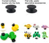 100pcs Plastic Button Black Buckle Charm Backs DIY Shoe Charm Accessories for Flat Shoe and Wristband Charms Back Ornaments 10 * 12mm Black Round ...