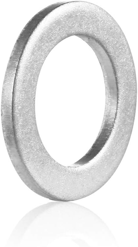 Mudder 50 Pieces Aluminum Engine Oil Crush Washers Drain Plug Gaskets (Compatible with Honda OEM Civic Part)...