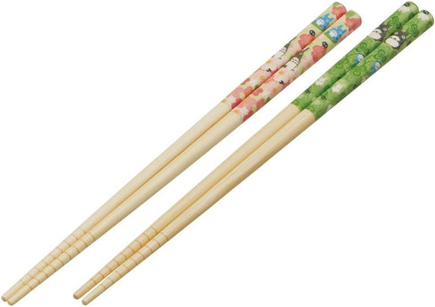 My Neighbor Totoro Bamboo Chopstick 2 Sets -Anti-Slip Grip for Ease of Use - Authentic Japanese Design - Lightweight, Durable and Convenient...
