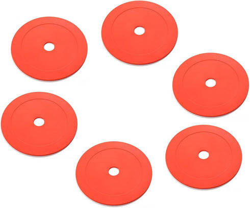 6 Pcs Low Profile Survey Markers Orange Rubber Property Line Markers, Driveway Marker for Low Profile Survey Stakes, Garden Stakes Survey Markers ...