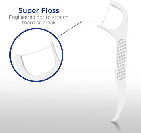 Orthodontic Flossers for Braces - Ortho Dental Floss Picks, 100 Count (Pack of 2), with a Travel Case...