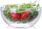 high temperature resistant double layer glass bowl borosilicate heat-resistant glass tableware transparent fruit salad bowl (250ml double bowl)...