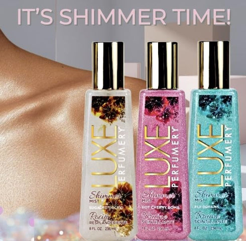 Luxe Perfumery Shimmer Body Mist, Sugared Orchid, 8.0 fl oz...