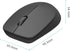 Rapoo Bluetooth 2.4G Wireless Mouse, 2 Bluetooth Channels with 1 USB Receiver Noiseless Mouse, Connect up to 3 Devices, Portable Computer Mice for...