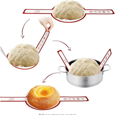 Silicone Bread Sling – Food Grade Silicone Baking Mat for Dutch Oven – Heat-resistant Dutch Oven Sheet Liner, Mix Colour set Transferable Dough 2p...