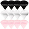 12 Pieces Triangle Powder Puff Setting Powder Puff for Face Powder Velour Makeup Pads Puff for Powder Pink Makeup Sponge Powder Puffs for Face Pow...