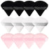 12 Pieces Triangle Powder Puff Setting Powder Puff for Face Powder Velour Makeup Pads Puff for Powder Pink Makeup Sponge Powder Puffs for Face Pow...