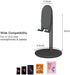 Bright Stone Phone Stand for Desk, Adjustable Cell Phone Holder for Desk, Compatible with 4"-12.9" Phones/Tablet/iPhone/iPad/Switch (Black)...