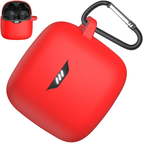 Miimall Compatible JBL Tune Flex Protective Silicone Case Cover, Red...