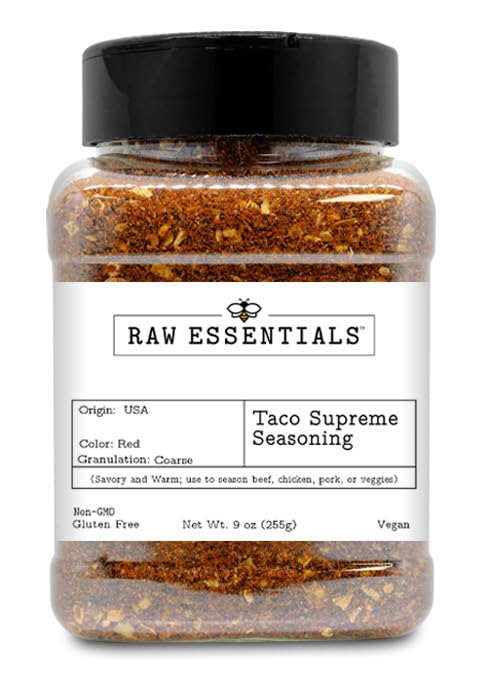 Taco and Burrito Seasoning - Savory and Warm - Use to Season Beef, Chicken, Pork or Veggies - Great to use for Tacos, Quesadillas, Burritos, Nacho...