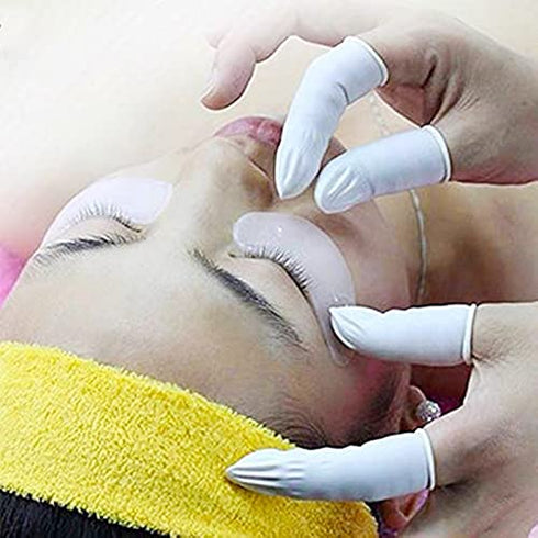 BTYMS 400 Count Latex Finger Cots Medium Fingertip Gloves Disposable Finger Rubber Tips Protector Anti-Static...