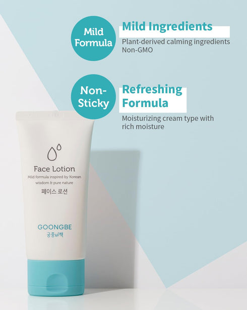 Kids Face Lotion - Korean Kids Face Moistuzier for Dry and Sensitive Skin - Mild Formula with Ceramide - Dermatested, Non-Greasy, 2.7 fl.oz....